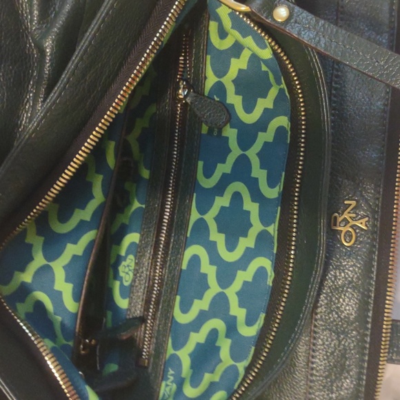 🔥SALE orYany Tote Bag in a Beautiful Hunter Green Leather. NWOT - Picture 15 of 16